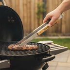 Personalisierte Grillzange mit Gravur | Edle Grillzange mit Holzgriff