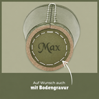 Würfelbecher Olivegruen - Inkl. 5 Würfel | Wunsch-Gravur mit Name & Motiv