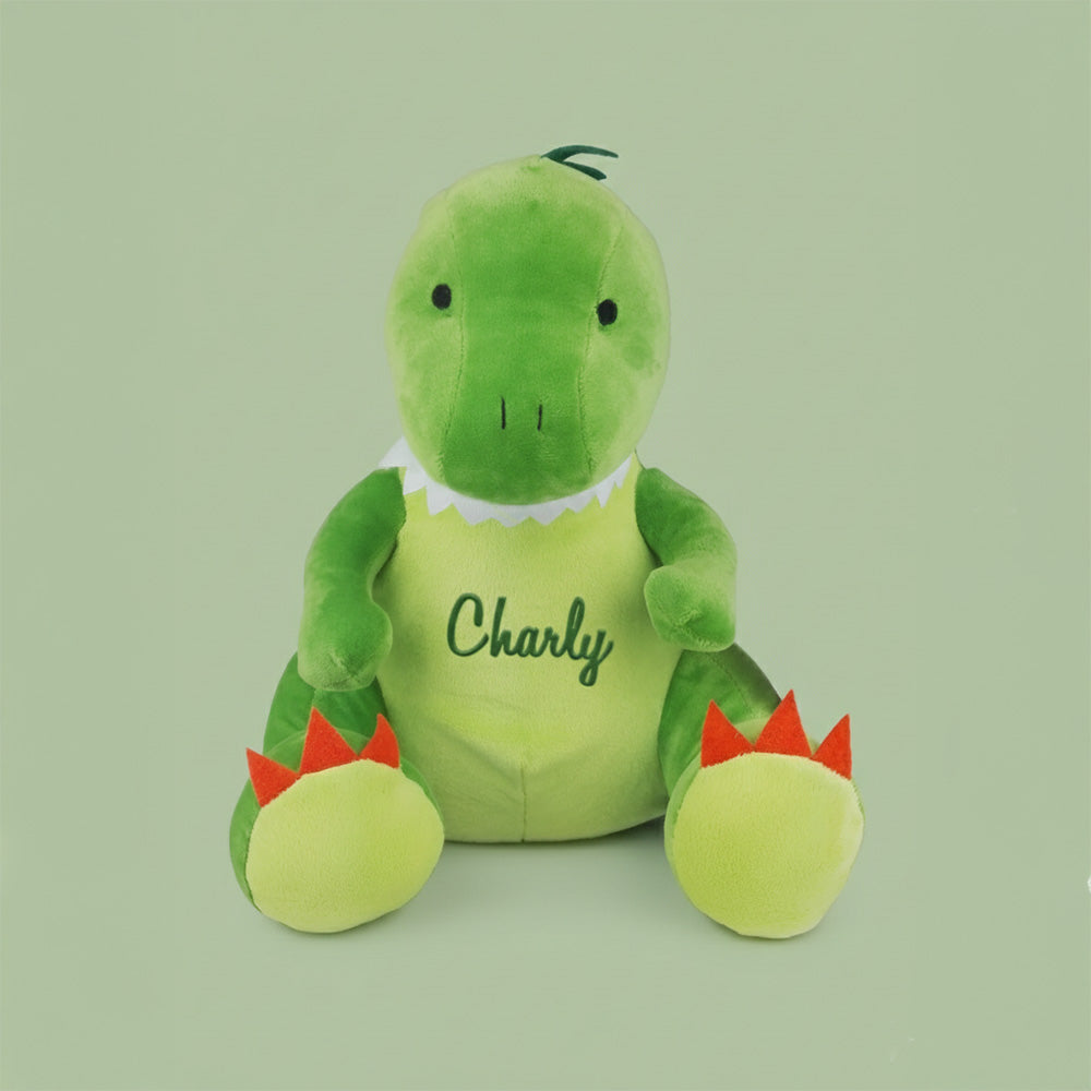 Plüsch-Dino mit Stickerei - Kuscheltier mit Namen