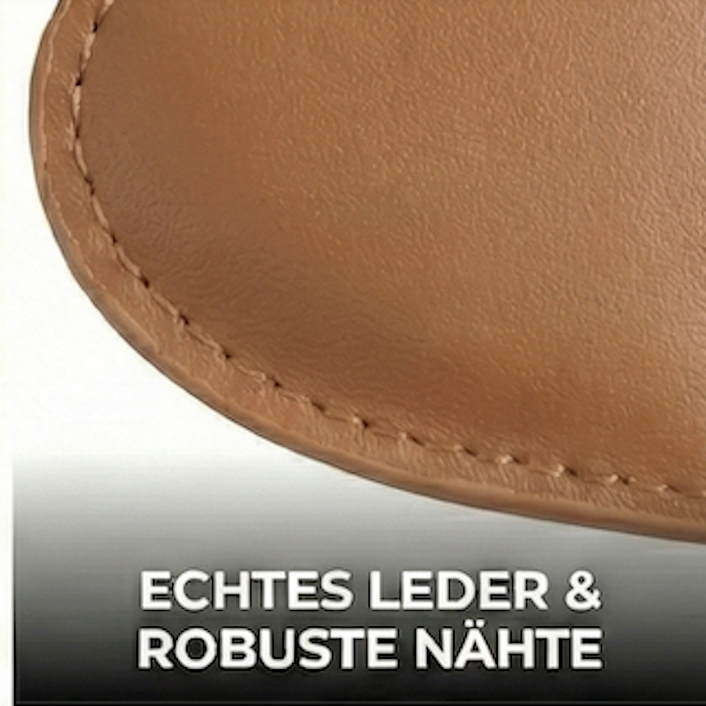 Leder HERZ Schlüsselanhänger mit Gravur | Braun | kostbar & liebevoll