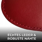 Leder HERZ Schlüsselanhänger mit Gravur | Rot | kostbar & liebevoll