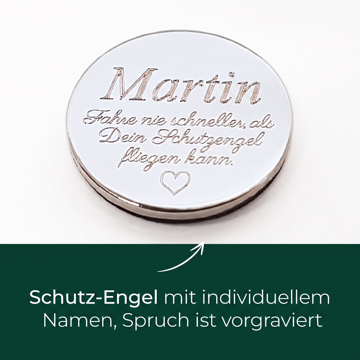 Schutzengel fürs Auto mit Gravur | Parkscheinhalter als Weihnachtsgeschenk
