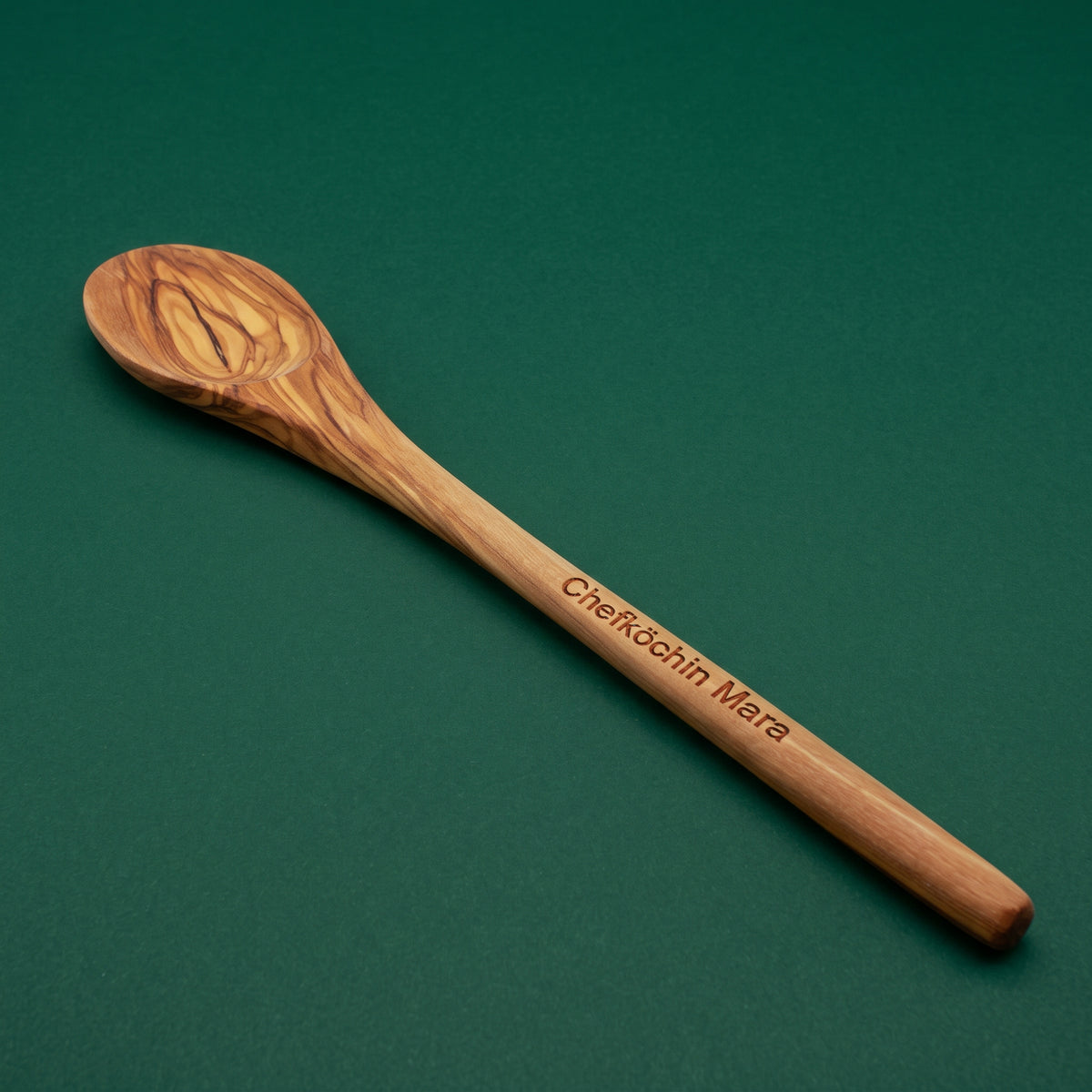 Kochlöffel aus Olivenholz mit Gravur | Weihnachtsgeschenk