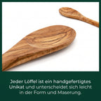 Kochlöffel aus Olivenholz mit Gravur | Weihnachtsgeschenk