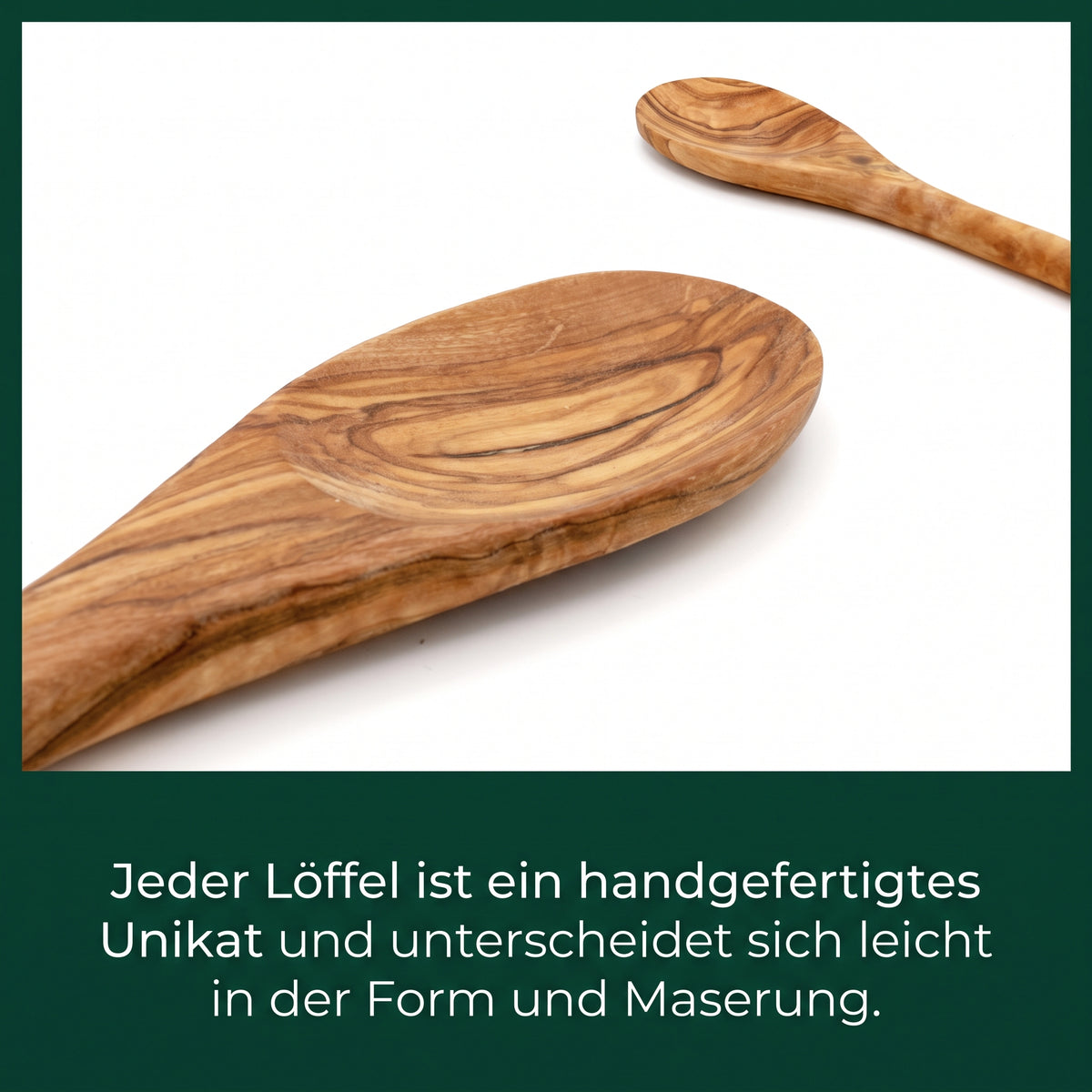 Kochlöffel aus Olivenholz mit Gravur | Weihnachtsgeschenk