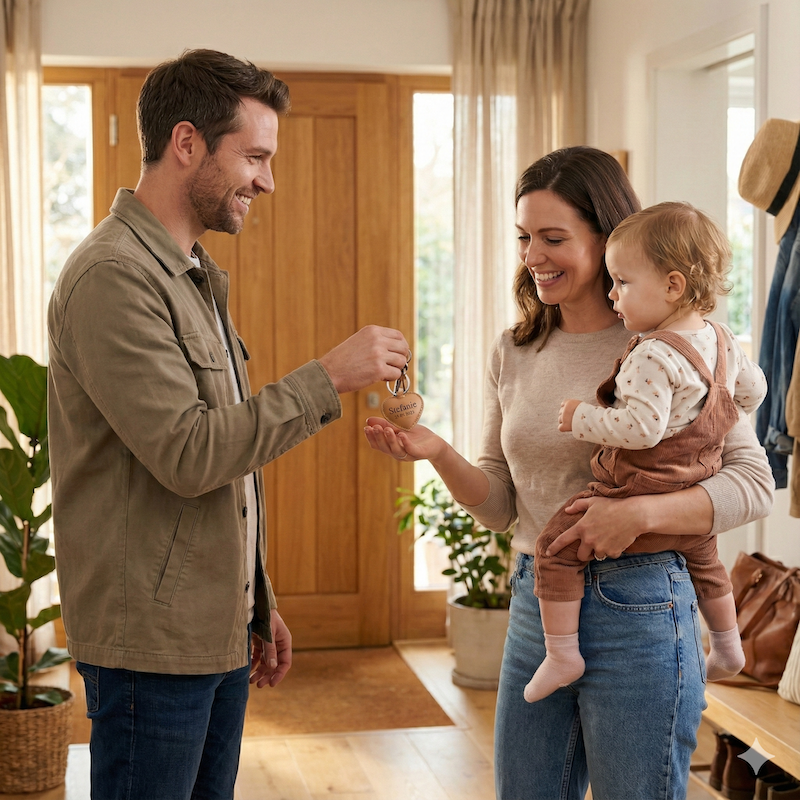 Leder HERZ Schlüsselanhänger mit Gravur | Braun | kostbar & liebevoll