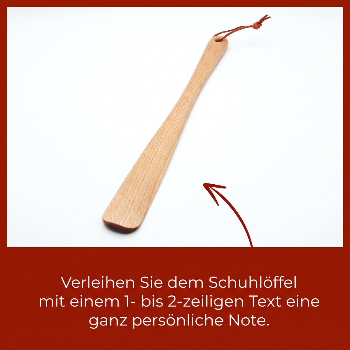 Schuhlöffel mit Gravur | Individuell mit Namen oder Text | Zu Nikolaus