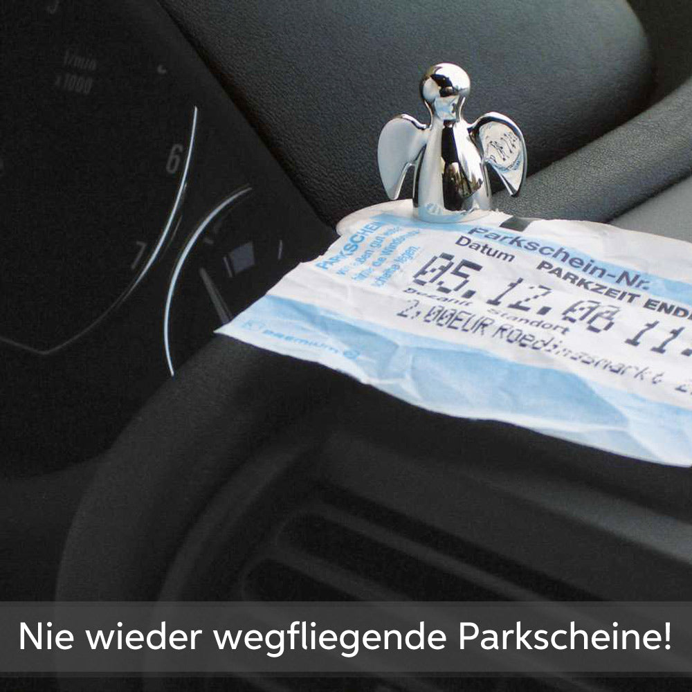 Kleiner Schutzengel mit Gravur I Parkscheinhalter für das Auto