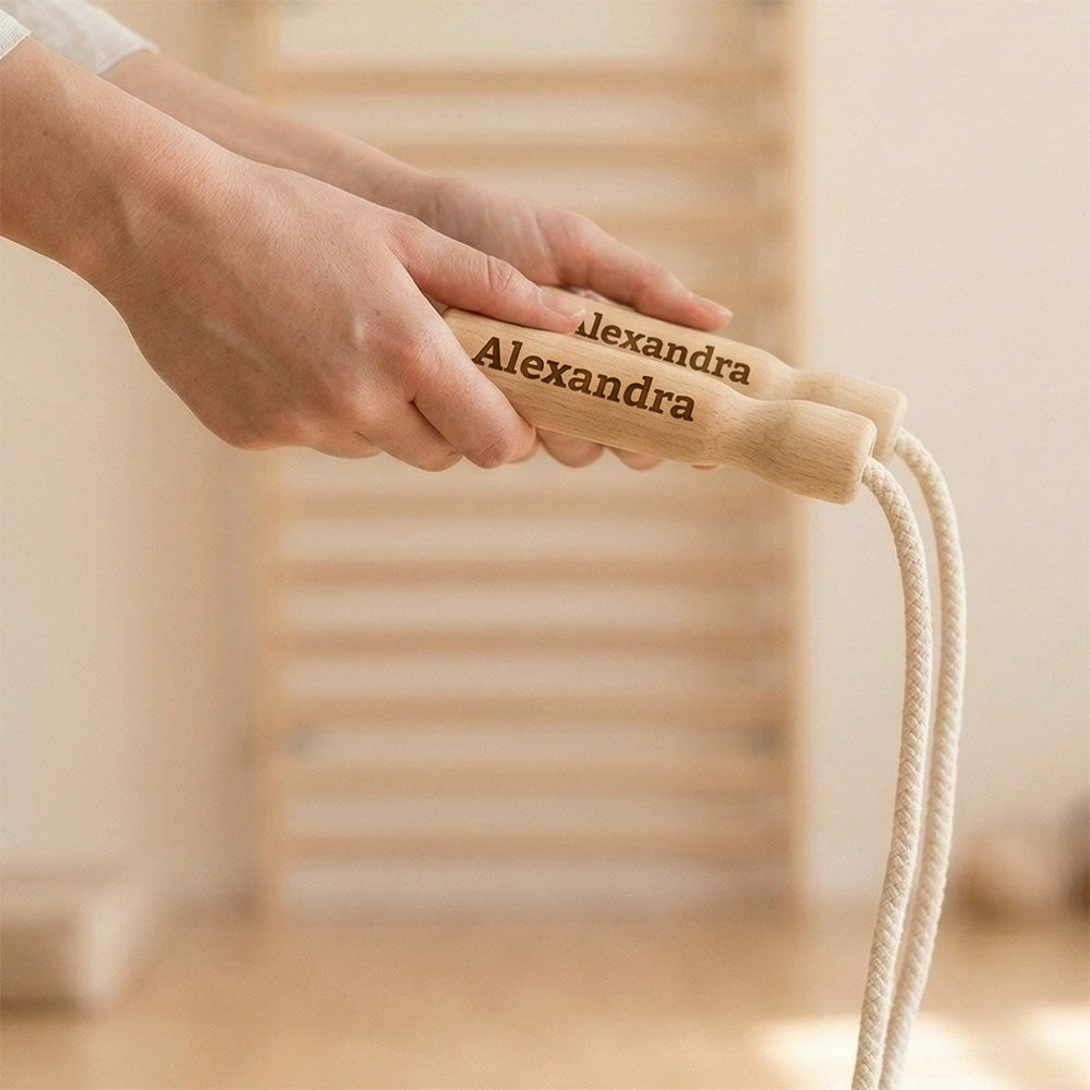 Springseil mit persönlicher Wunschgravur | Name oder Spruch