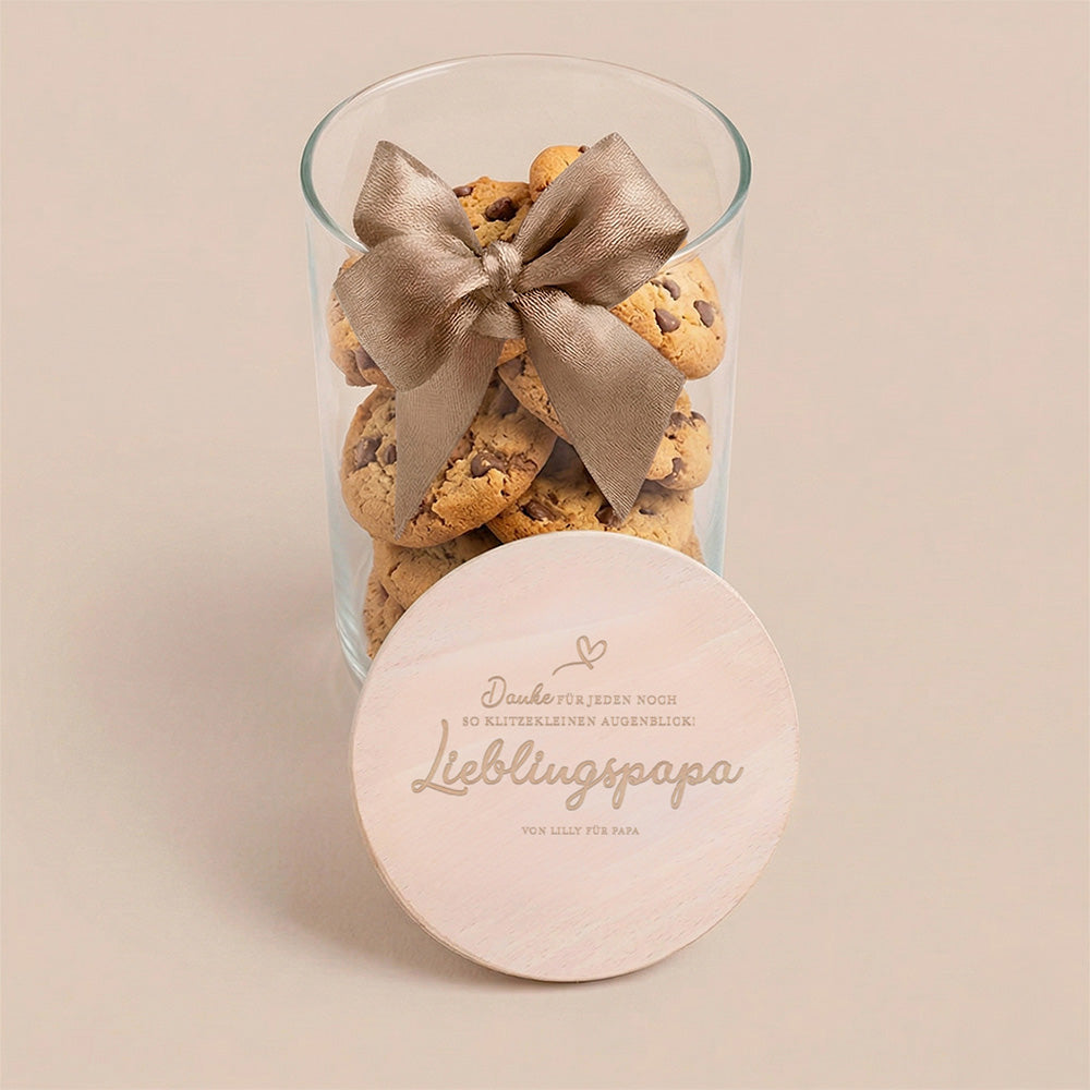 Vorratsglas mit Lieblingspapa Motiv 