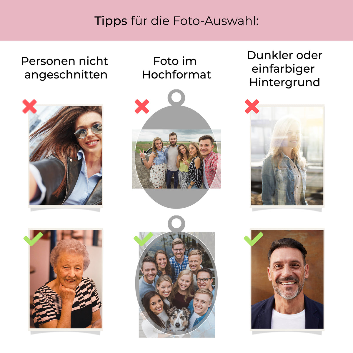 Nützliche Tipps zur Fotosauswahl für einen individuellen Kettenanhänger mit Fotogravur
