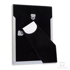 Bilderrahmen mit Gravur | Metall silbermatt