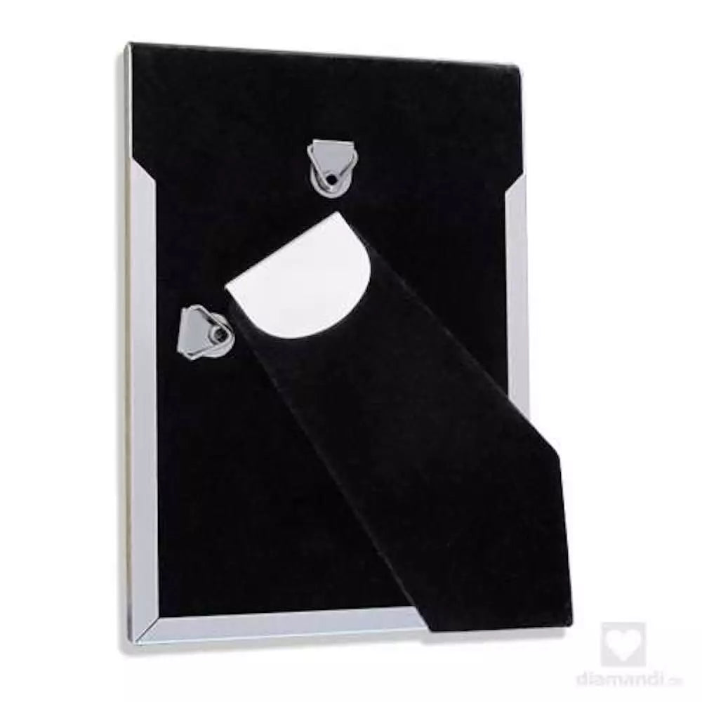 Bilderrahmen mit Gravur | Metall silbermatt