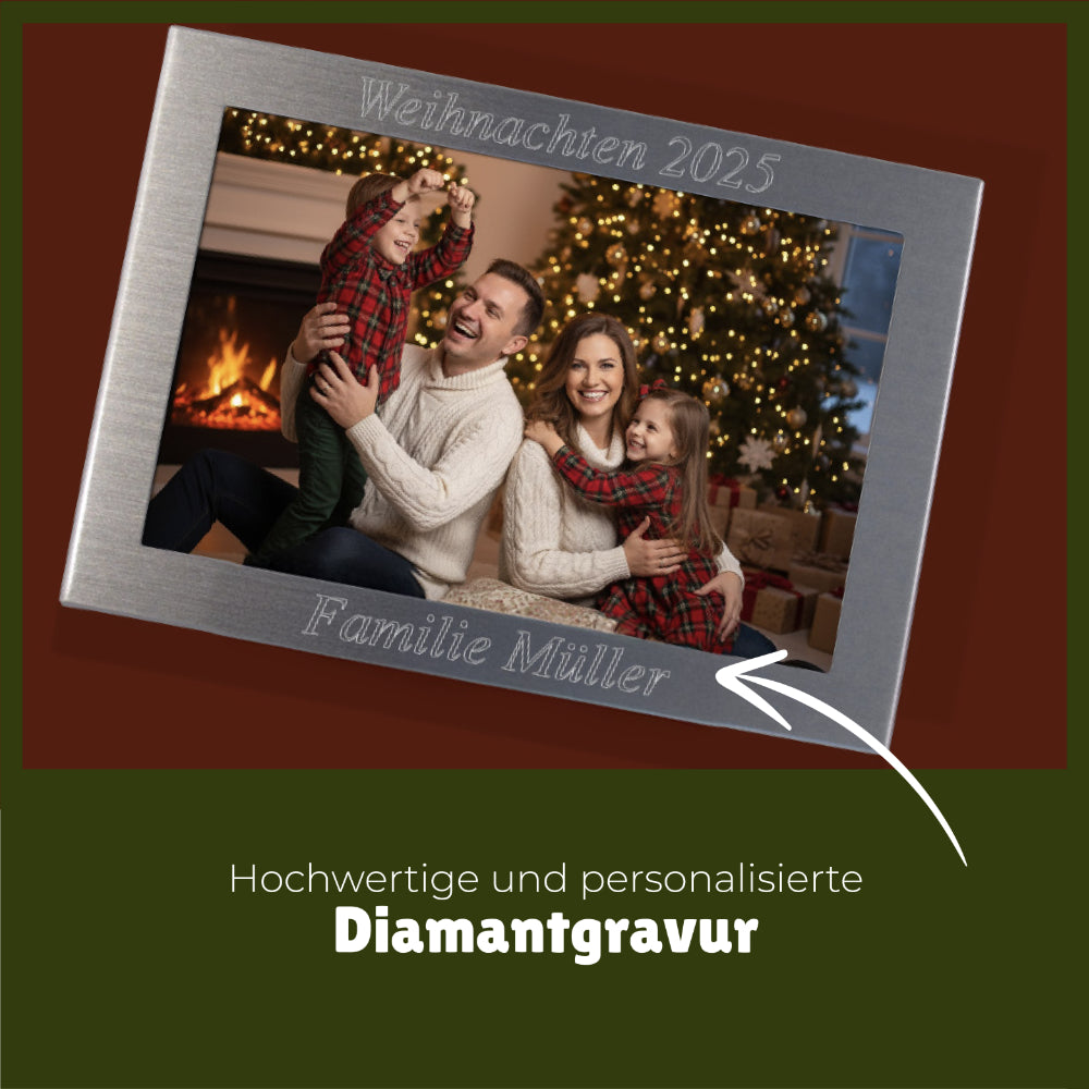 Bilderrahmen mit Gravur zu Weihnachten | Das ideale Weihnachtsgeschenk