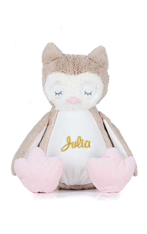 Kuscheltier mit Namen | Plüsch-Eule personalisieren
