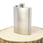 Flachmann "Bester Papa der Welt" | mit Gravur | Edelstahl