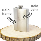Flachmann "Bester Papa der Welt" | mit Gravur | Edelstahl