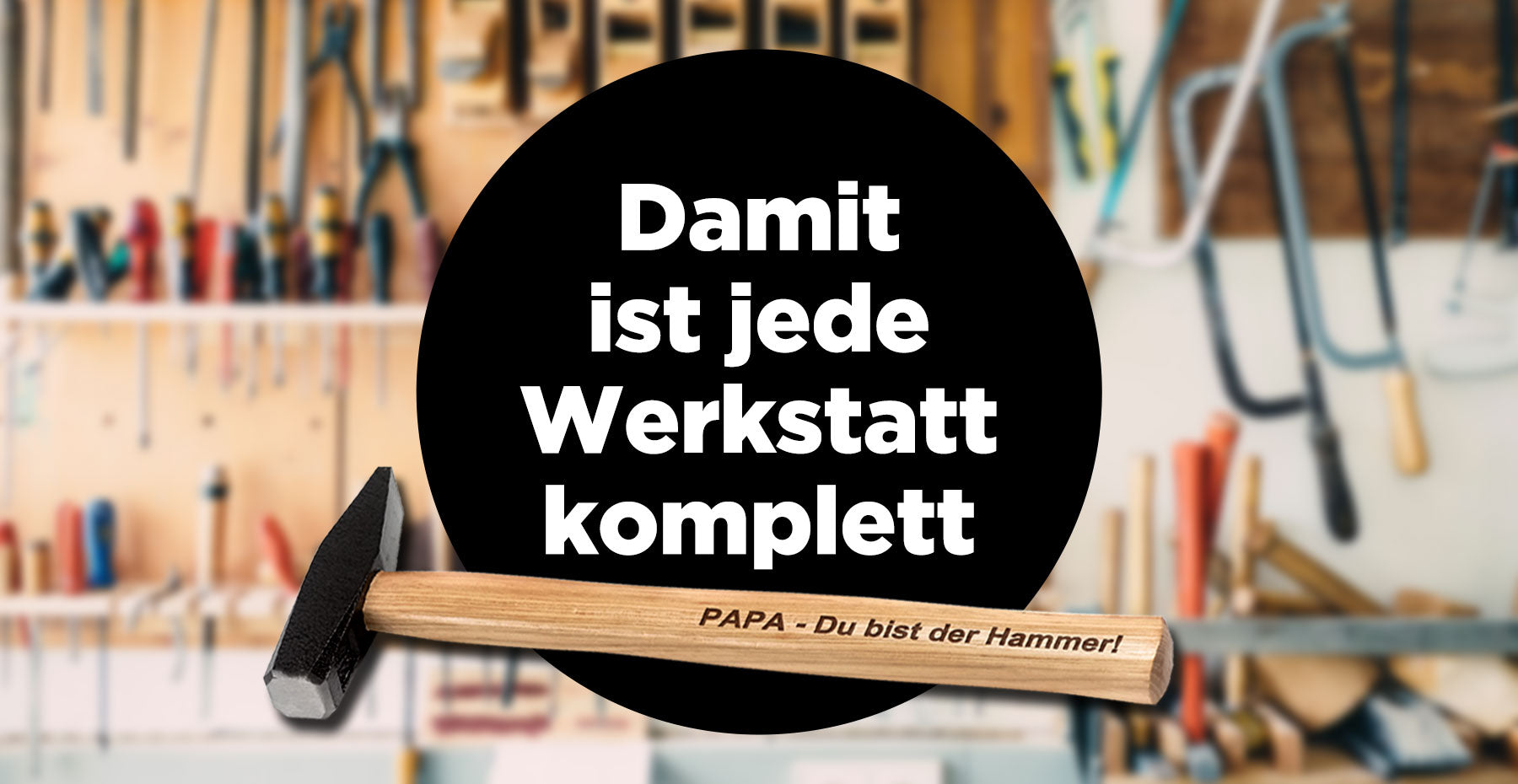 Hammer personalisiert mit Gravur