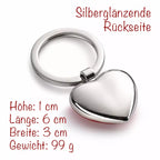 Herz-Schlüsselanhänger mit Gravur | Personalisiert mit Namen