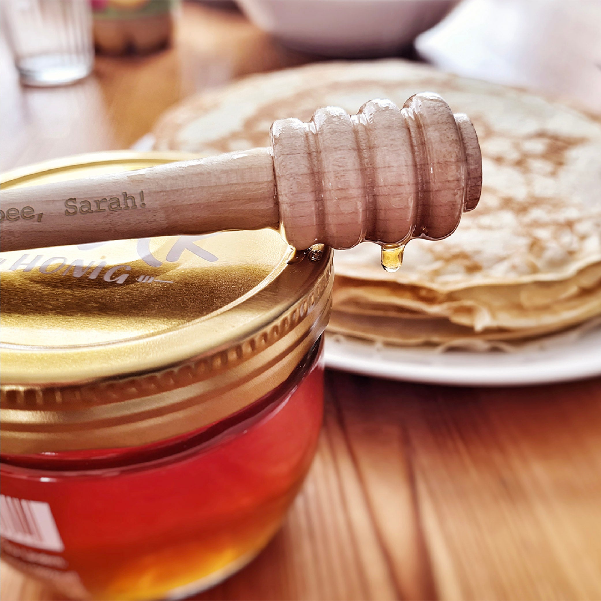 Honiglöffel mit Gravur | Honiglöffel personalisiert mit Text