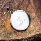 Runder Anhänger mit Fotogravur | Kettenanhänger Gravur