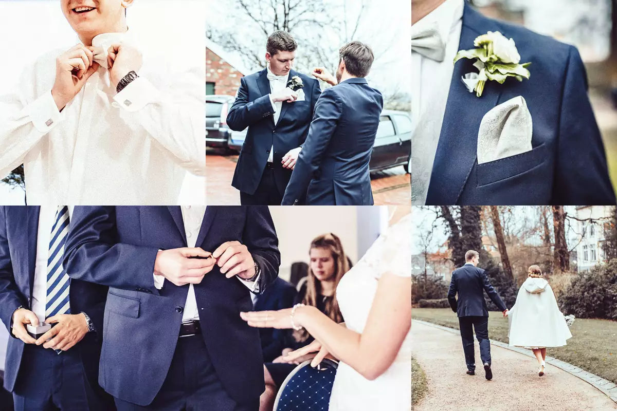 Manschettenknöpfe personalisiert mit Gravur I ECKIG