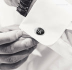 Personalisierte Manschettenknöpfe mit Gravur | OVAL