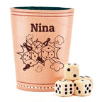 PREMIUM Würfelbecher mit Gravur inkl. 5 Würfel | Made in Germany