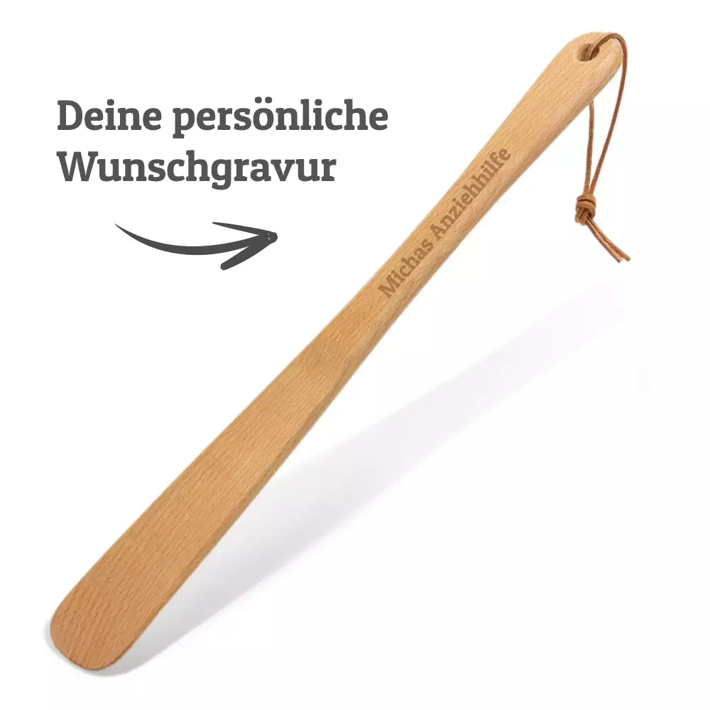 Schuhlöffel mit Gravur | Individuell mit Namen oder Text