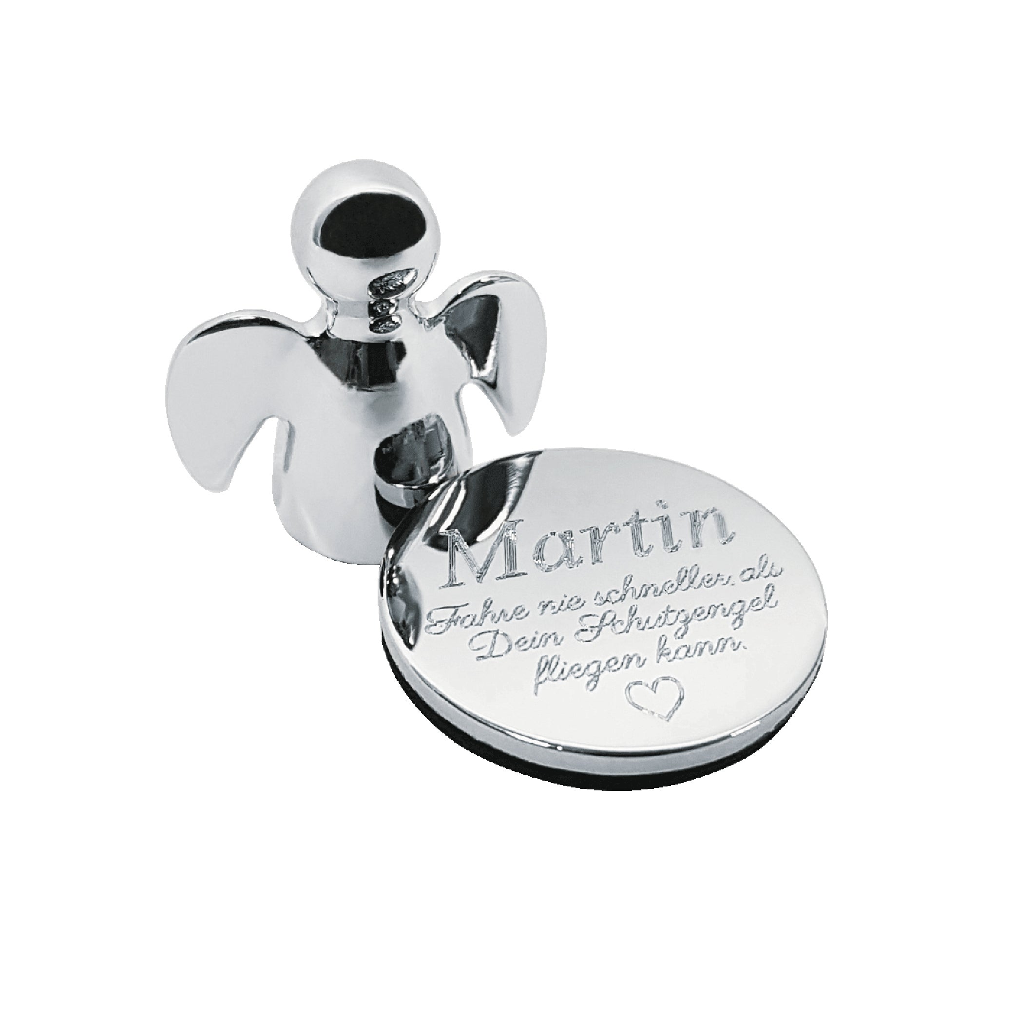 Kleiner Schutzengel mit Gravur I Parkscheinhalter für das Auto