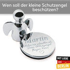 Kleiner Schutzengel mit Gravur I Parkscheinhalter für das Auto