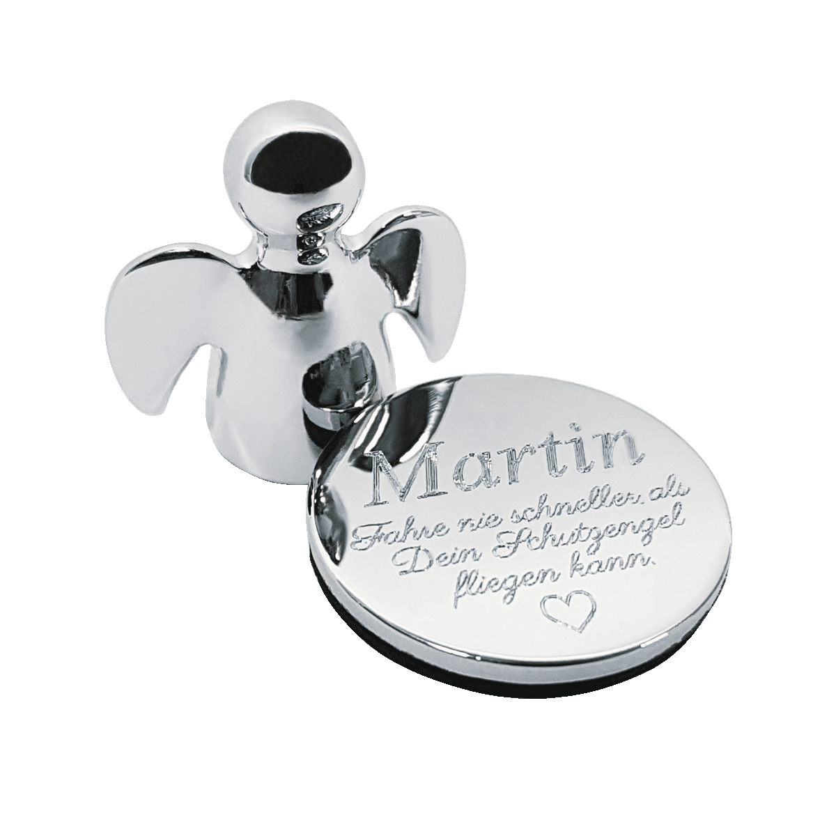 Kleiner Schutzengel mit Gravur I Parkscheinhalter für das Auto