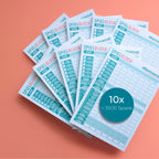 10x Spielblock (10x 50 Blatt - 3.500 Spiele)