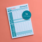 1x Spielblock (1x 50 Blatt - 350 Spiele)