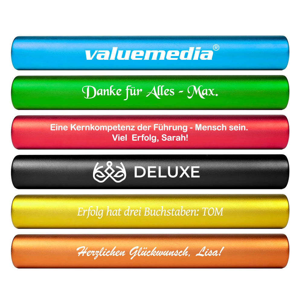 Staffelstab mit Gravur | inklusive eigenem Logo