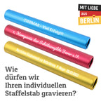 Staffelstab mit Gravur | inklusive eigenem Logo