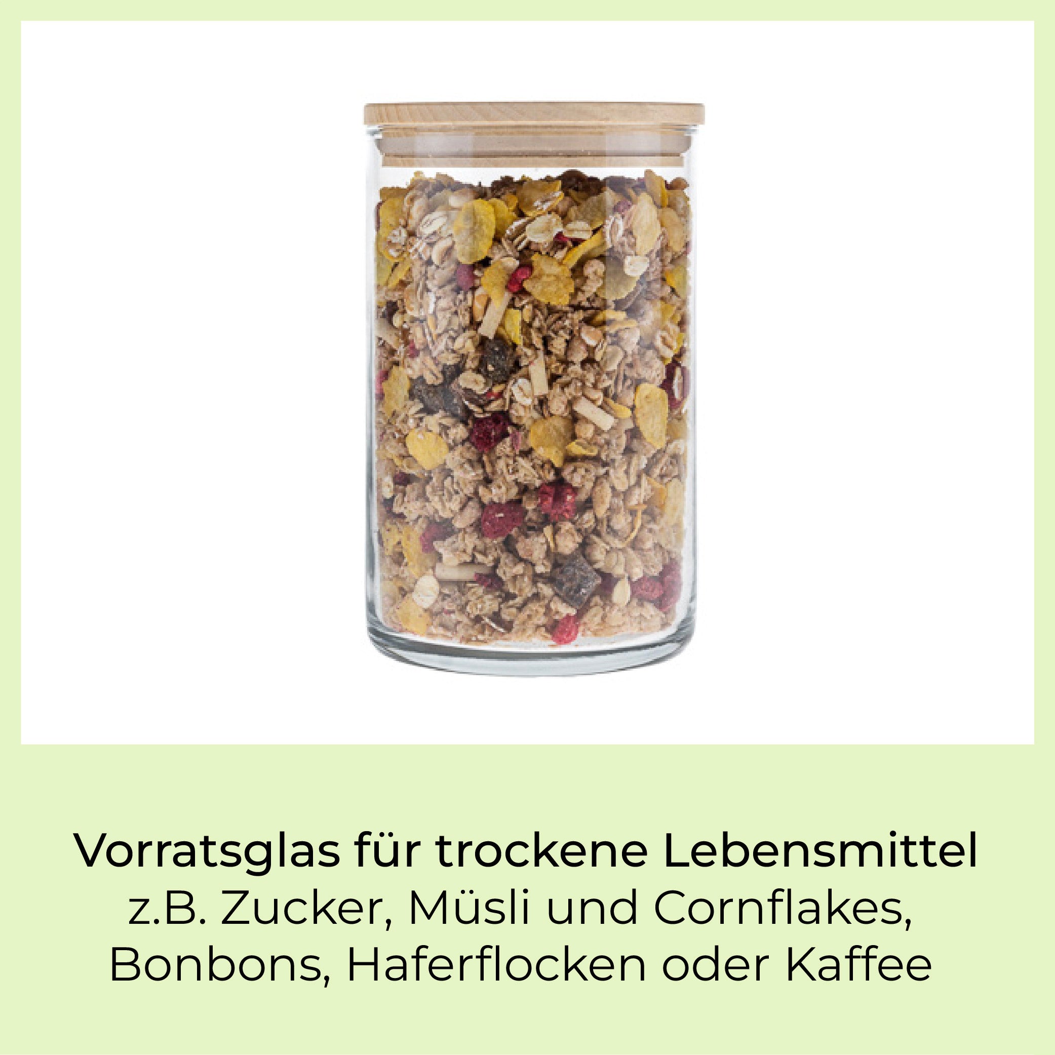 Vorratsglas Abbildung mit Füllung 