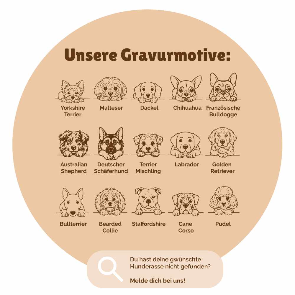 Personalisierbares Vorratsglas für Hundeleckerlis mit Gravur und Holzdeckel