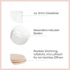 Vorratsglas mit Holzdeckelgravur - perfekt für die Küche