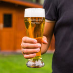Weizenbierglas mit Wunschmotiv / Name graviert