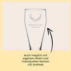 Weizenbierglas mit Wunschmotiv / Name graviert