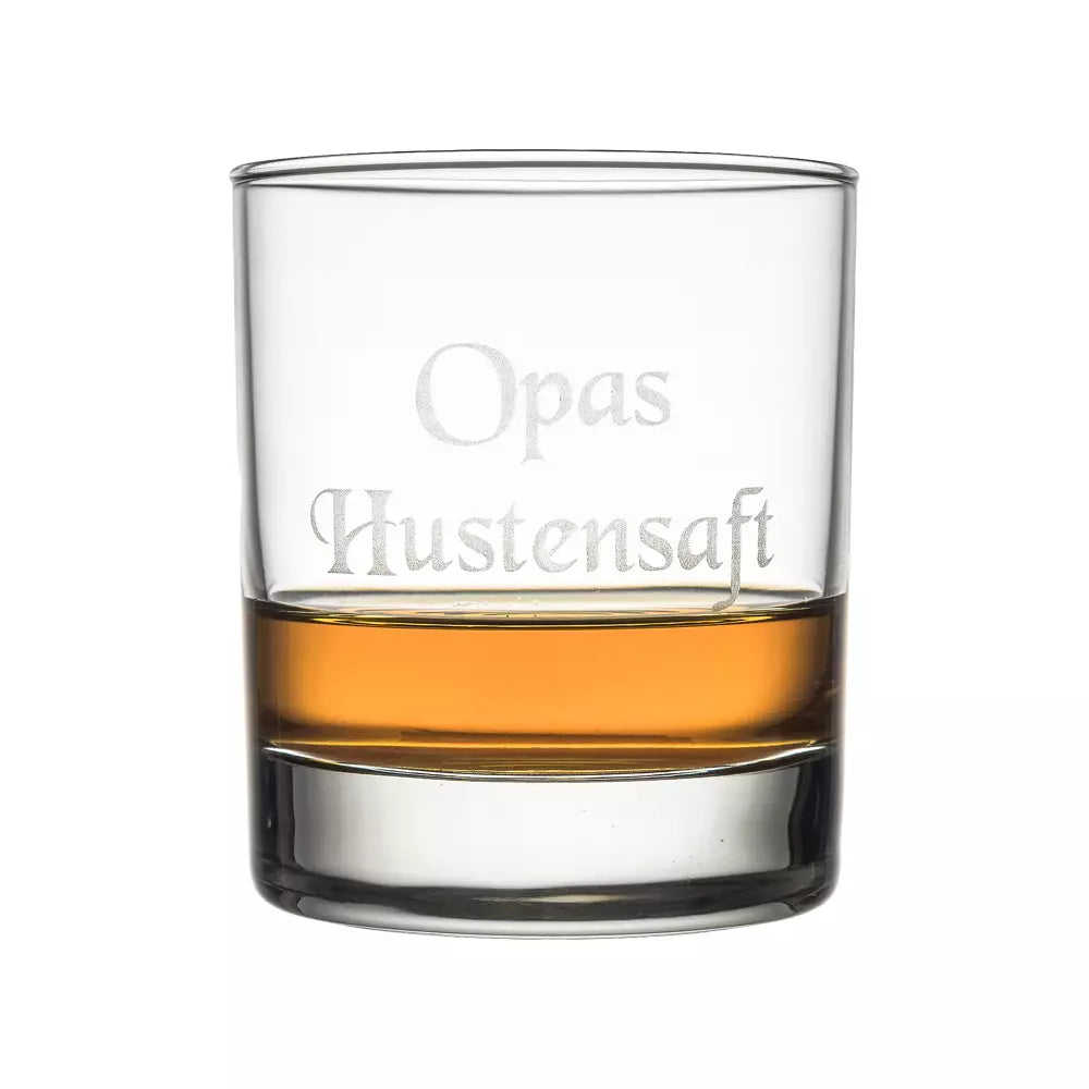 Whiskyglas mit Laser-Gravur (Wunschtext /Name)